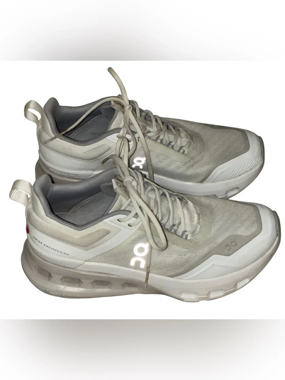On Running Cloudnova X Lace-Up Sneakers White/Glacier. Sz 5.5